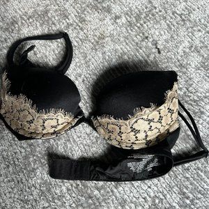 Black and Gold Victoria's Secret Push Up Bra
